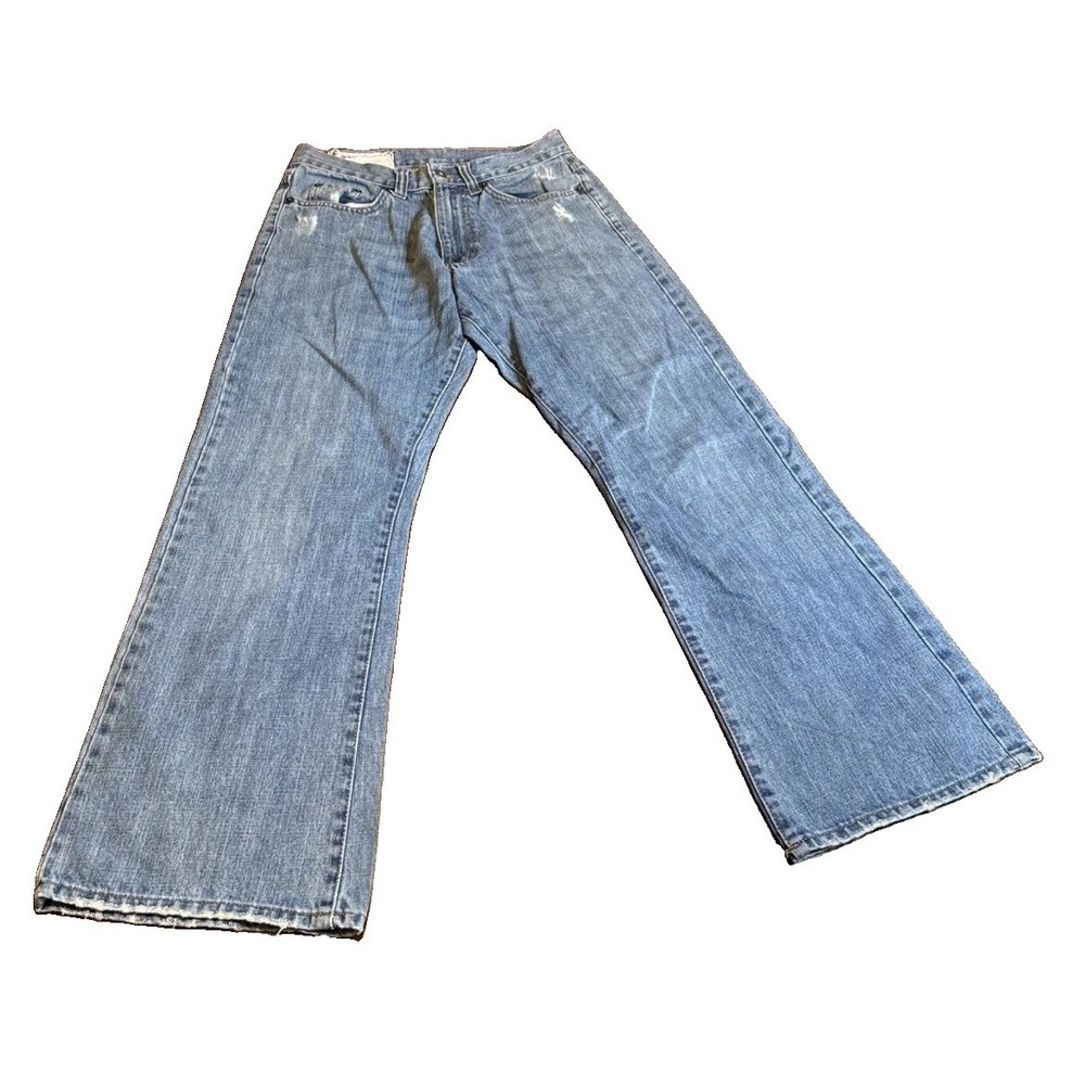 Company 81 Mens Jeans 30x30 Light Wash Distressed Bootcut Y2K Denim